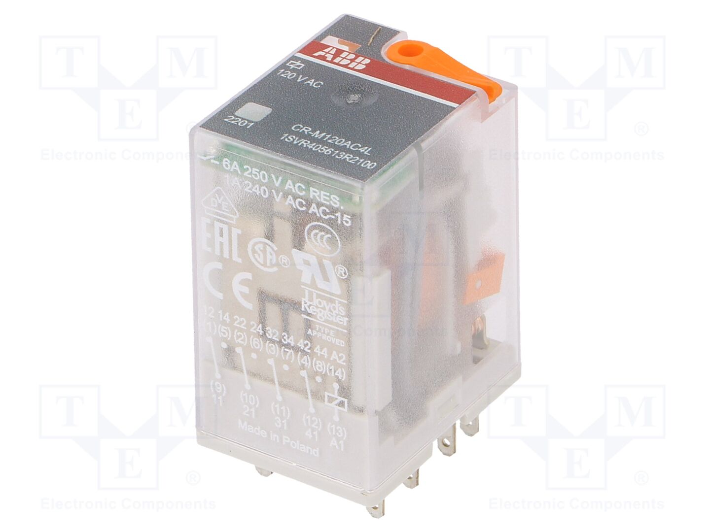 ABB CR-M120AC4L Sähkömagneettinen rele 120VAC