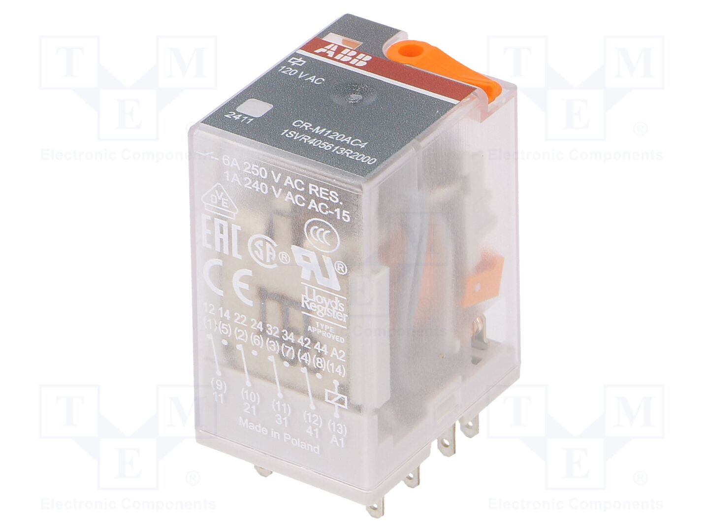 ABB CR-M120AC4 Sähkömagneettinen rele 120VAC