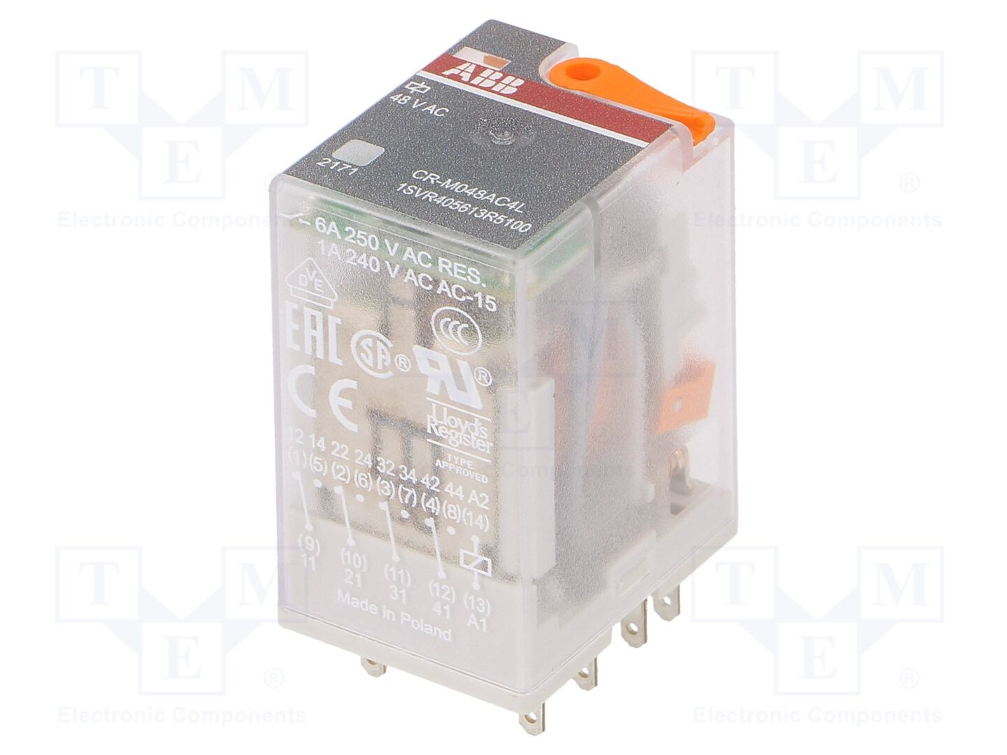 ABB CR-M048AC4L Sähkömagneettinen rele 48VAC
