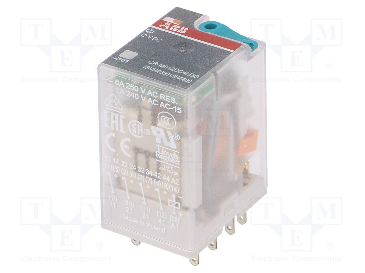 ABB CR-M012DC4LDG Sähkömagneettinen rele 12VDC
