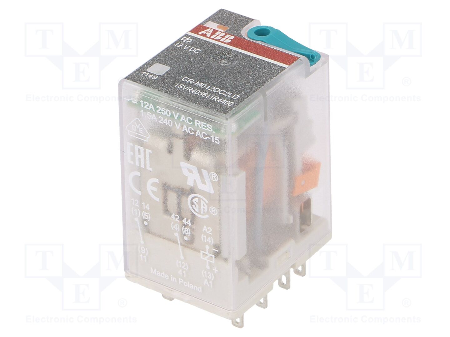 ABB CR-M012DC2LD Sähkömagneettinen rele 12VDC