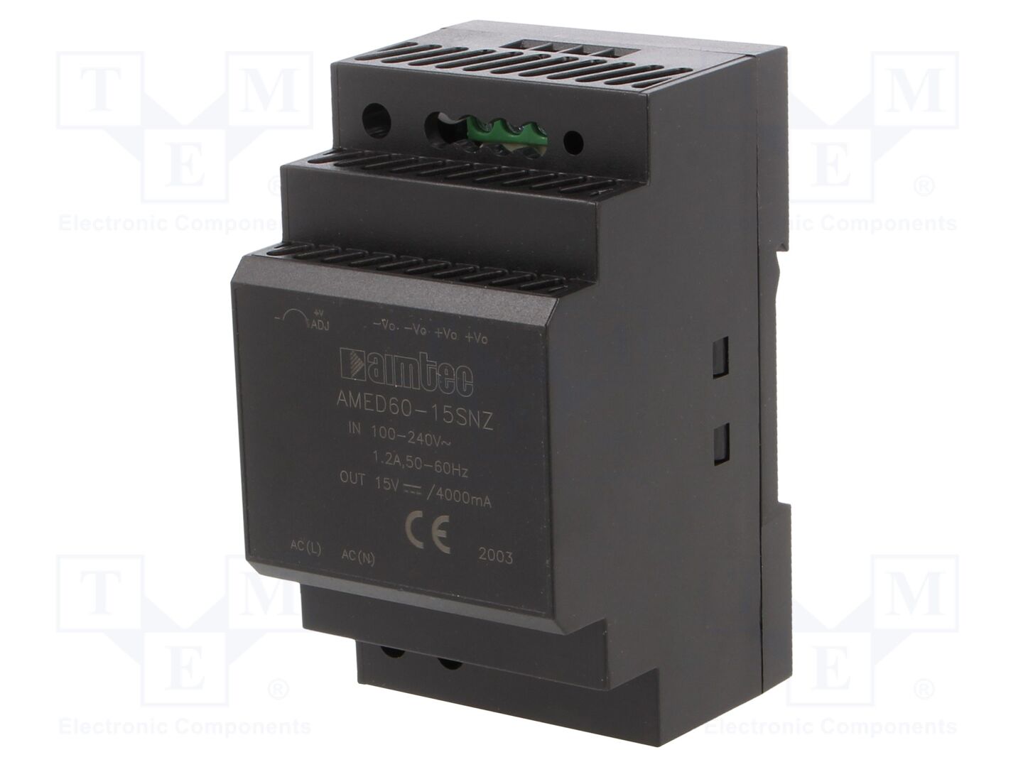 AIMTEC AMED60-15SNZ DIN-kiskoon asennettava kytkentävirtalähde 60W 15VDC
