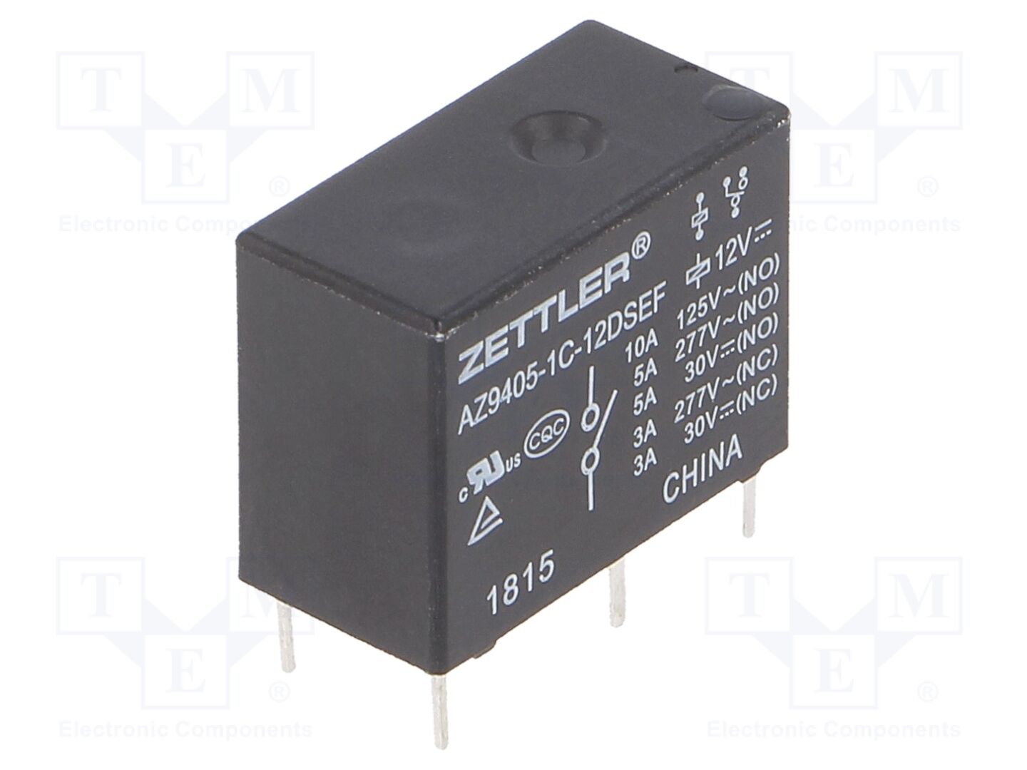 ZETTLER AZ9405-1C-12DSEF Sähkömagneettinen rele 12VDC (50 kpl erä)