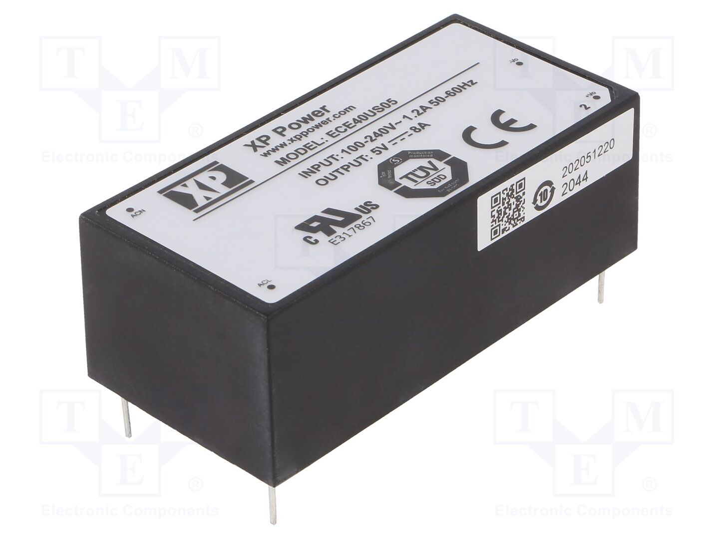 XP POWER ECE40US05 PCB AC/DC-muunnin 40W