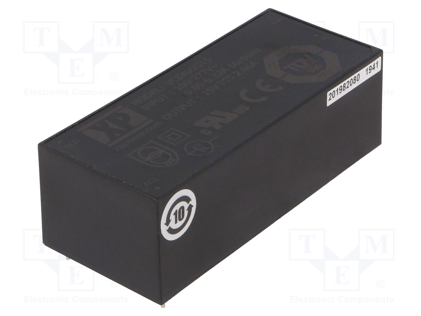XP POWER VCE40US15 AC/DC-muunnin 40W