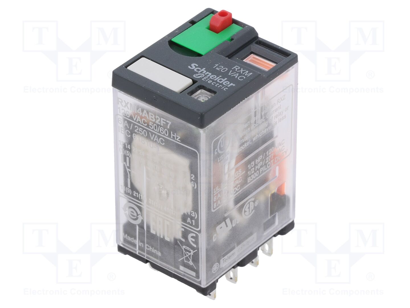 SCHNEIDER ELECTRIC RXM4AB2F7 Sähkömagneettinen rele 120VAC