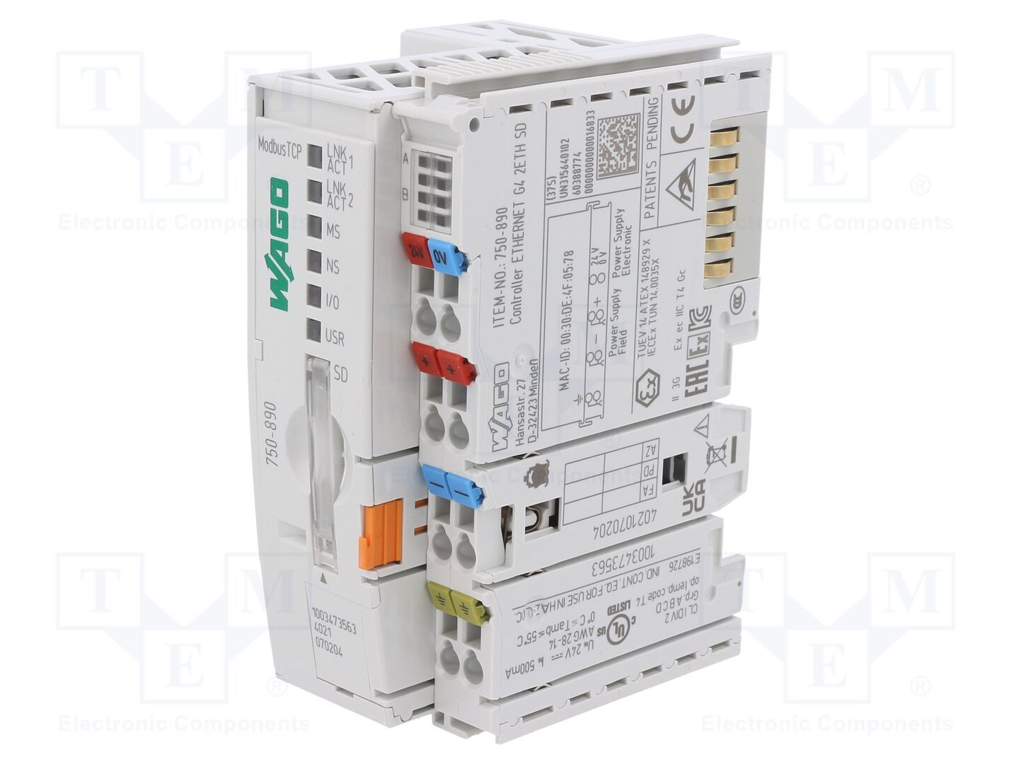 WAGO 750-890 PLC ohjelmoitava säädin 24VDC