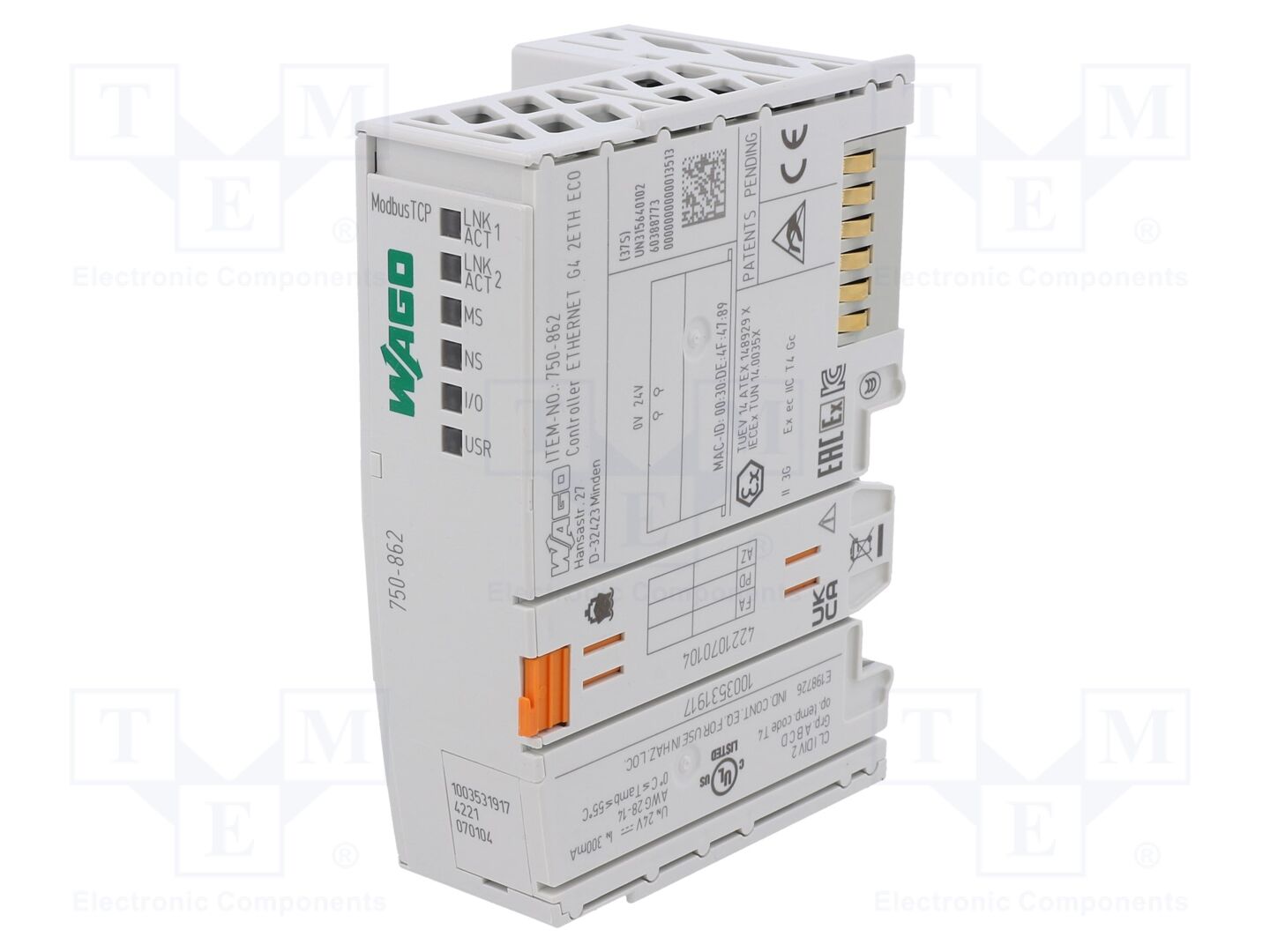 WAGO 750-862 PLC-ohjain 24VDC