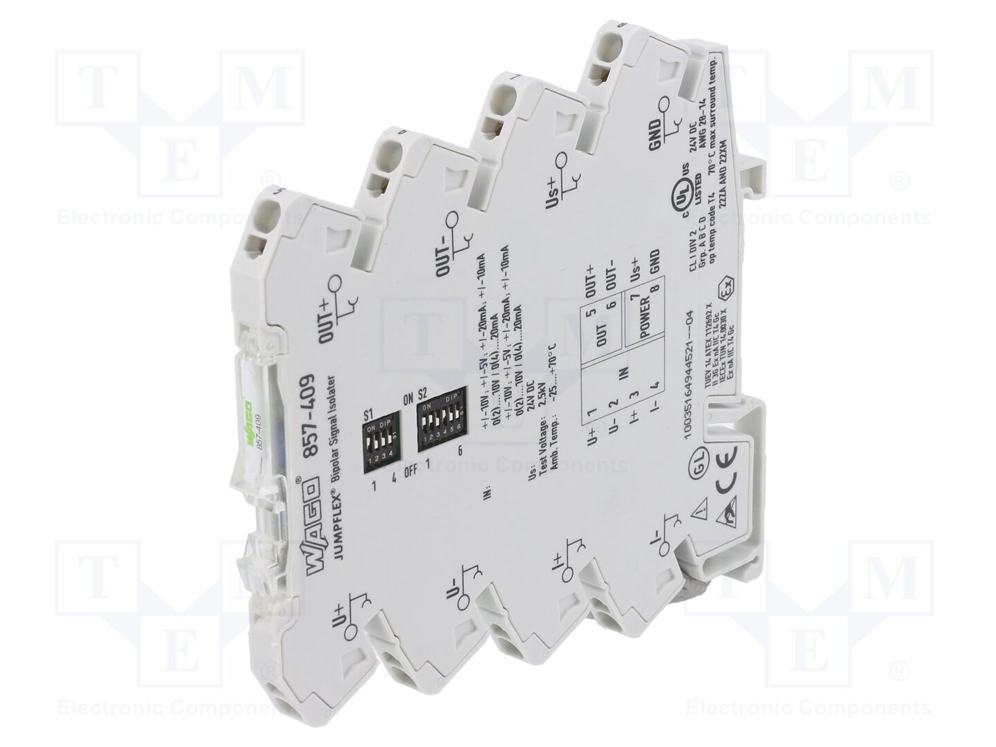WAGO 857-409 Signaalierotin ja -vahvistin 53.48 g