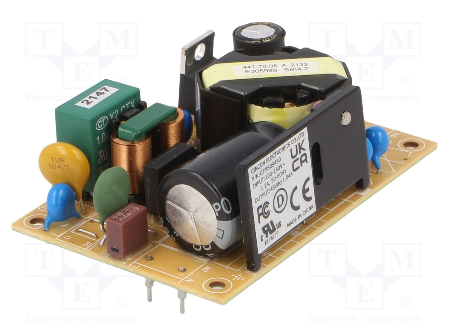 CINCON CFM50S480-P PCB AC/DC-muunnin 50W, 48VDC