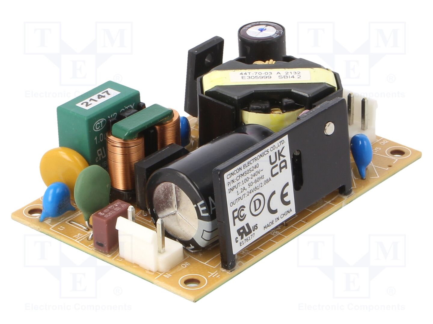 CINCON CFM50S240 Avoin kehikko -verkkolaite 50W 120-370VDC