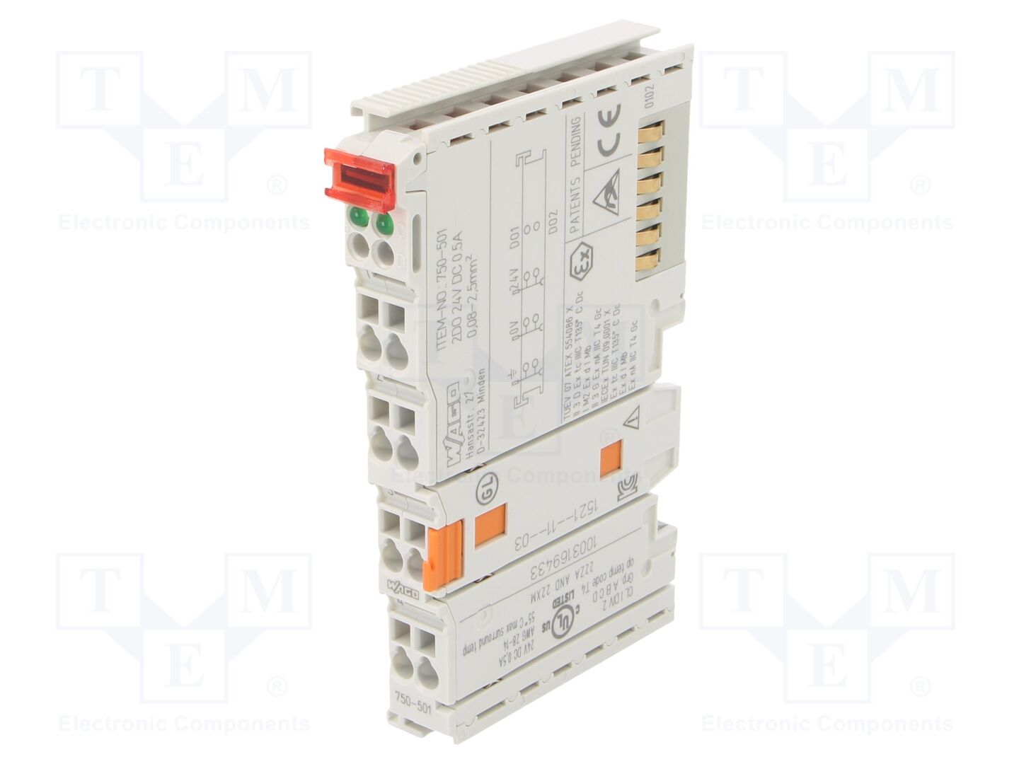 WAGO 750-501 Automaatiomoduuli DIGITAALINEN LÄHTÖ 2