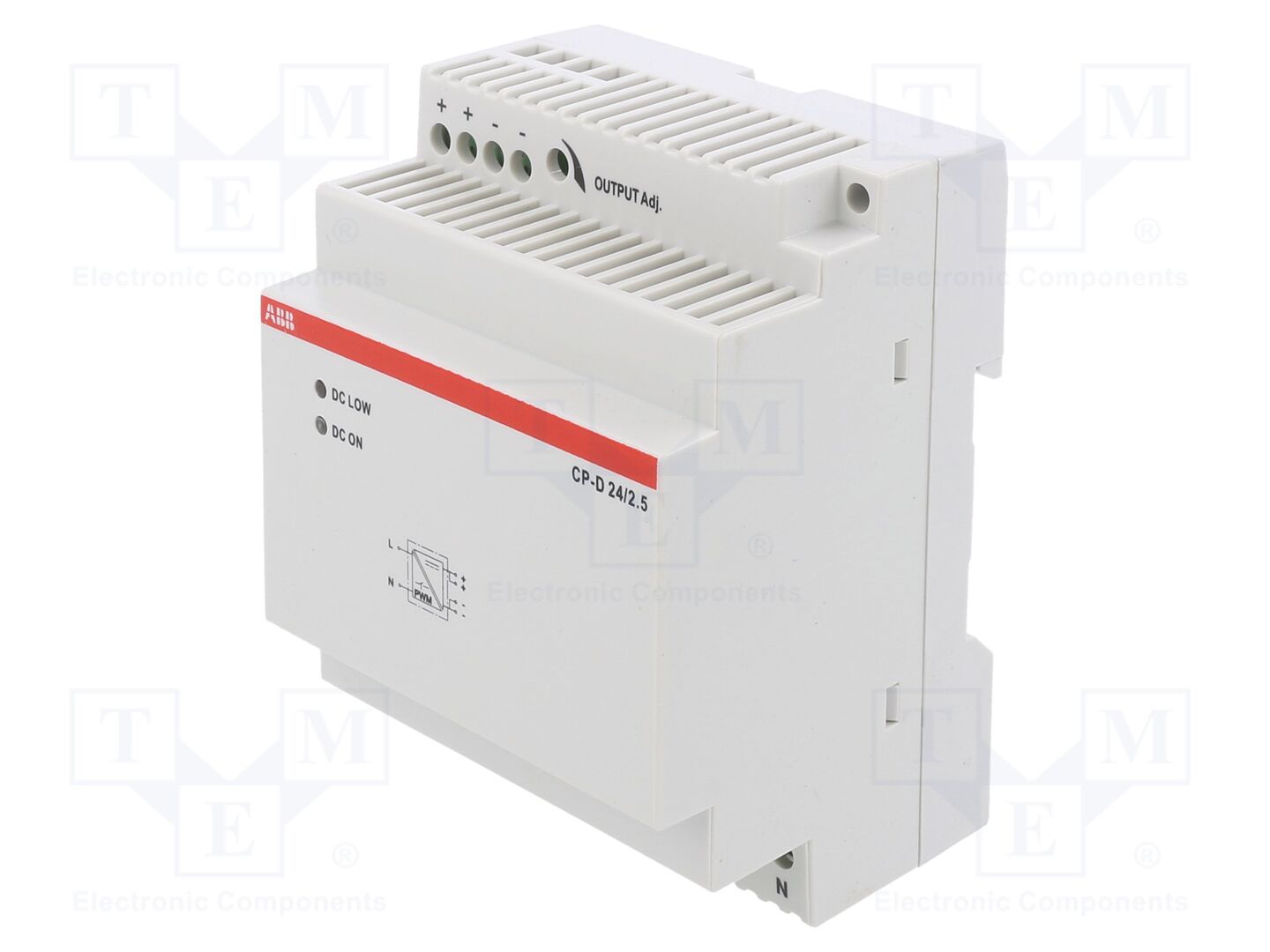 ABB CP-D-24/2.5 DIN-kiskoon asennettava kytkentävirtalähde 24VDC 2.5A