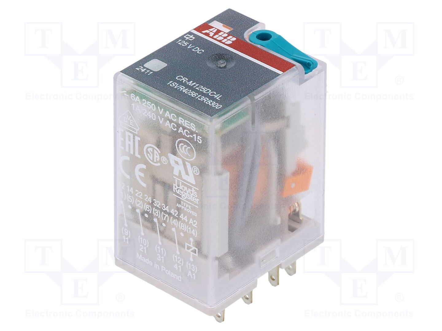 ABB CR-M125DC4L Sähkömagneettinen rele 125VDC