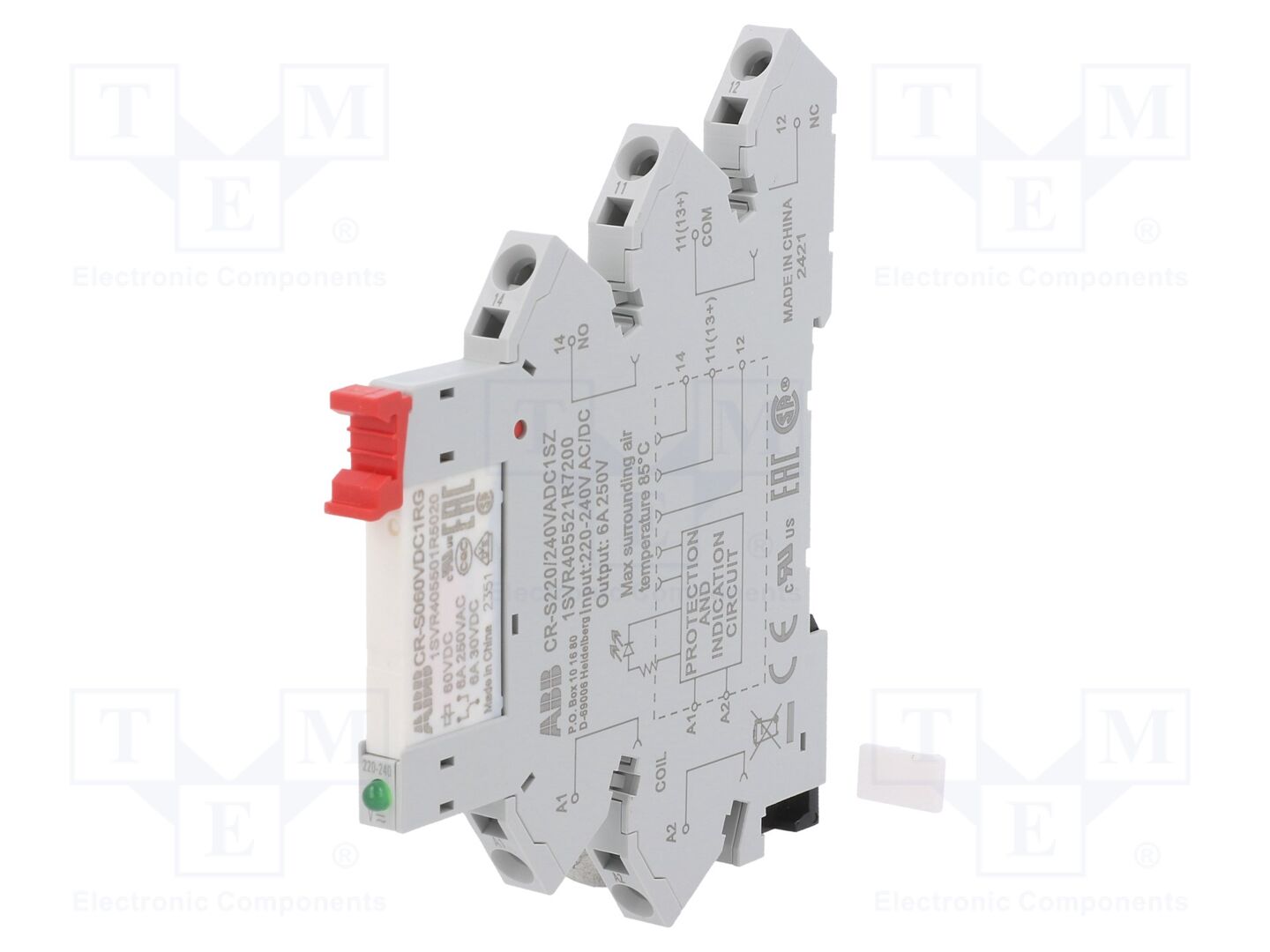 ABB CR-S230VADC1CRGZ Liitäntärele SPDT 230VAC/230VDC