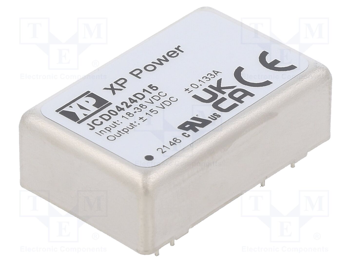 XP POWER JCD0424D15 DC/DC-muunnin 4W