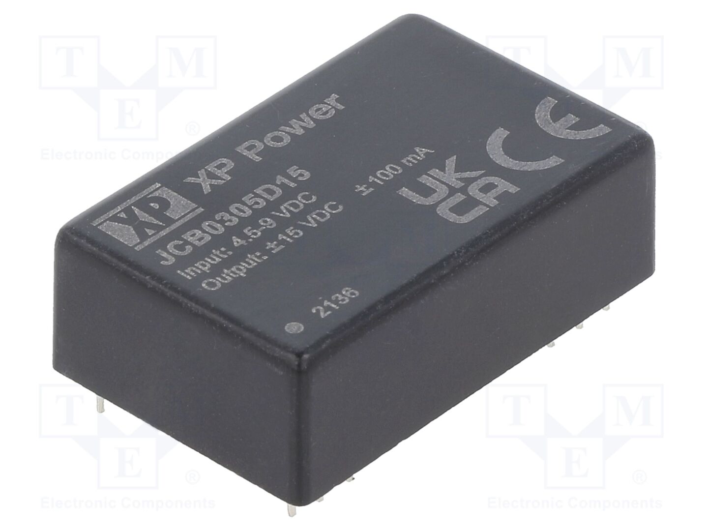 XP POWER JCB0305D15 DC/DC-muunnin 3W