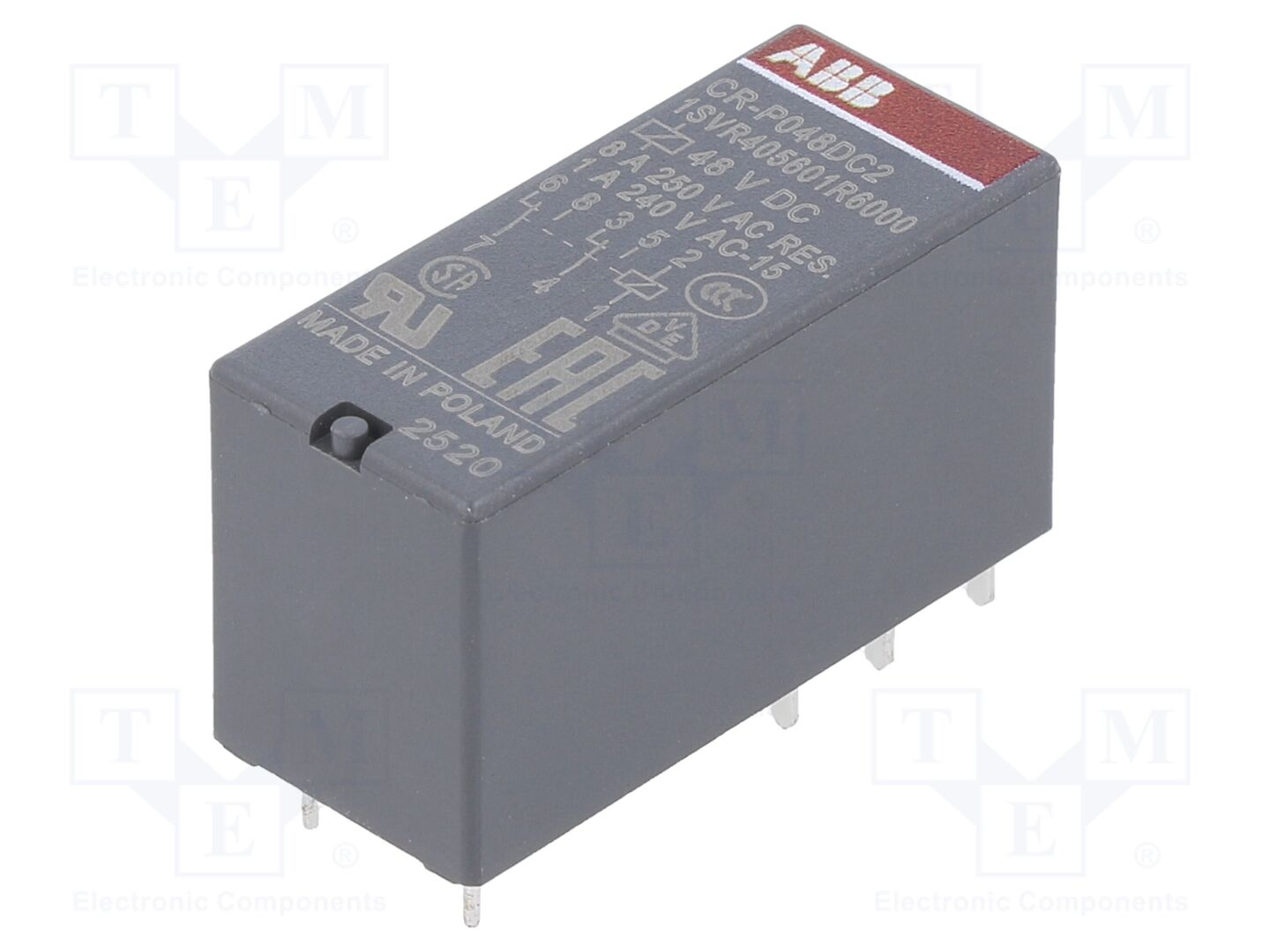 ABB CR-P048DC2 Sähkömagneettinen rele 48VDC