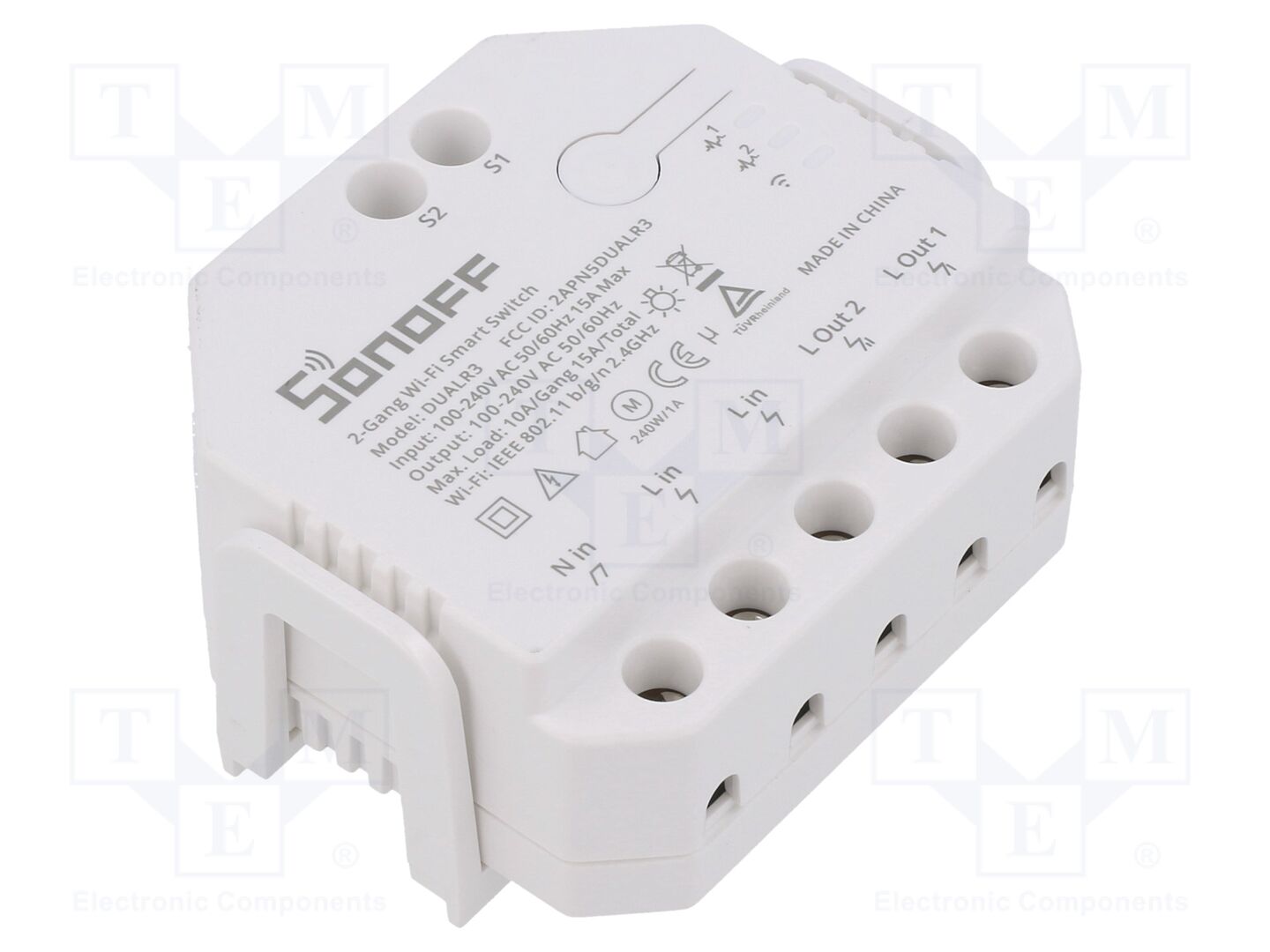 SONOFF DUALR3 Kaksikanavainen säädin 100÷240VAC