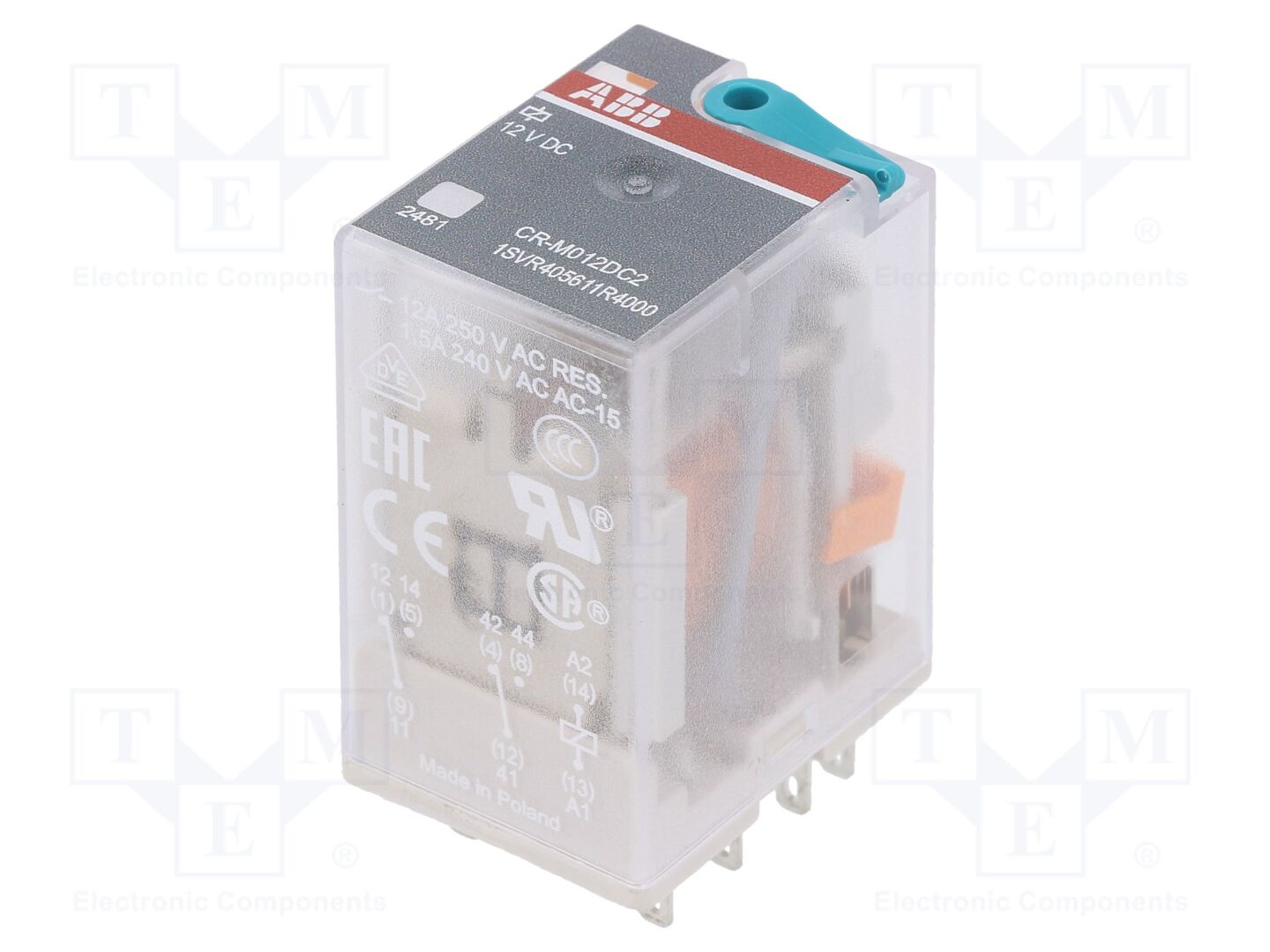 ABB CR-M012DC2 Sähkömagneettinen rele 12VDC