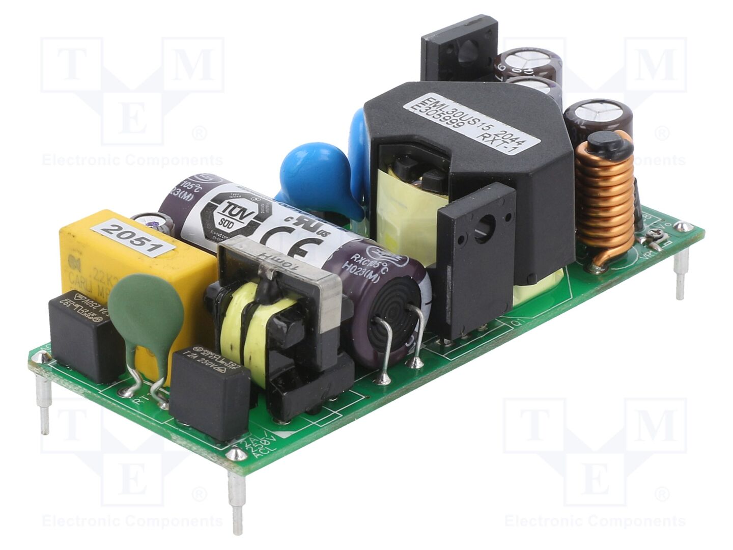 XP POWER EML30US15-P Avoin kehikko kytkinlähde 30W 85-264VAC