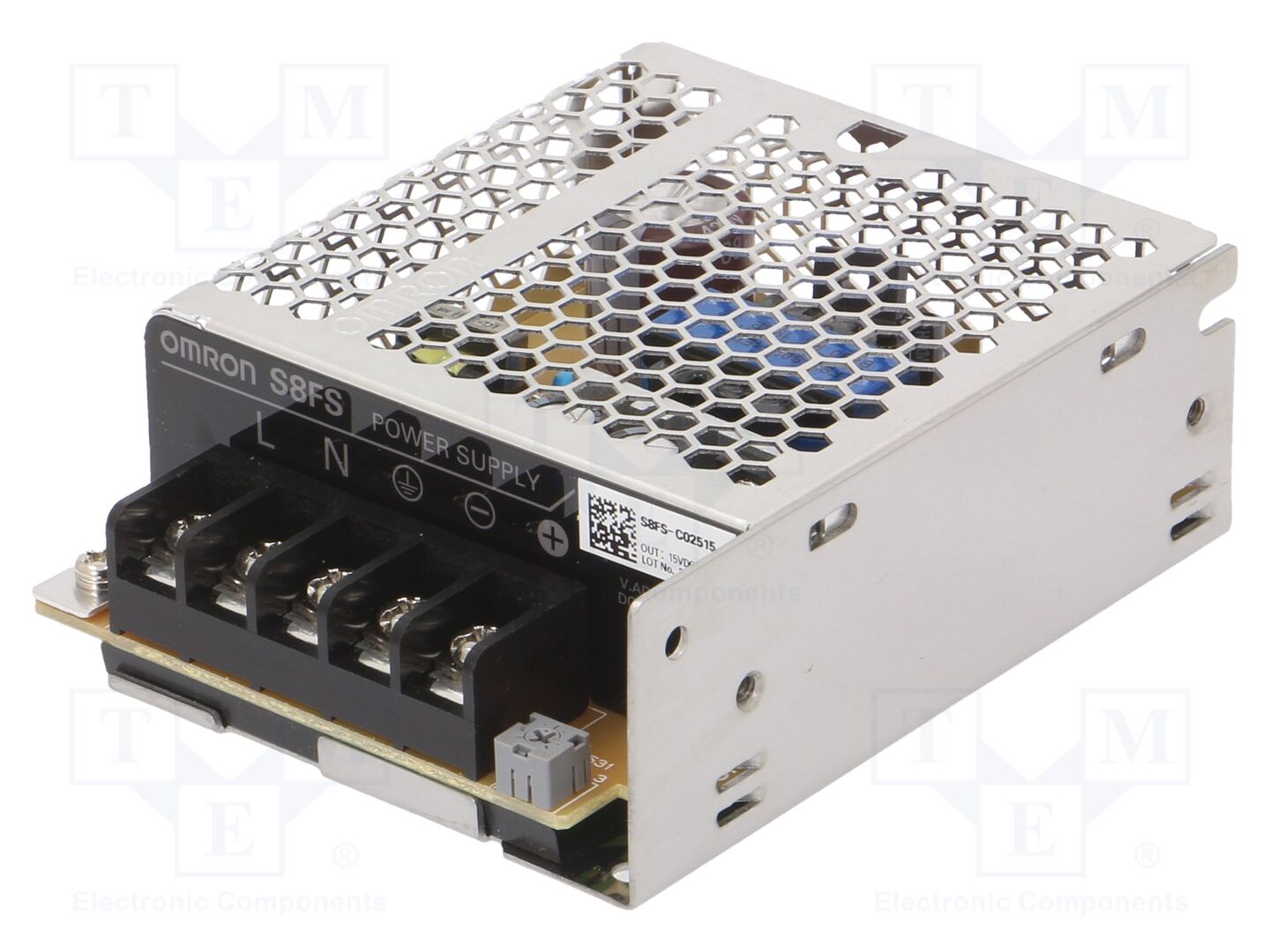 OMRON S8FS-C02515 Sisäänrakennettu kytkentävirtalähde 25W 15VDC 1.7A