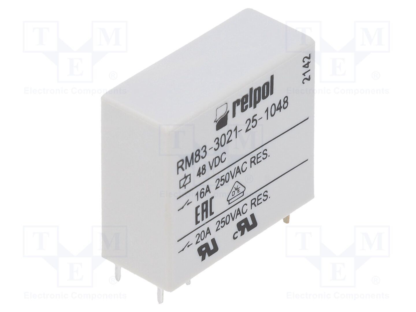 RELPOL RM83-3021-25-1048 Sähkömagneettinen rele 48VDC