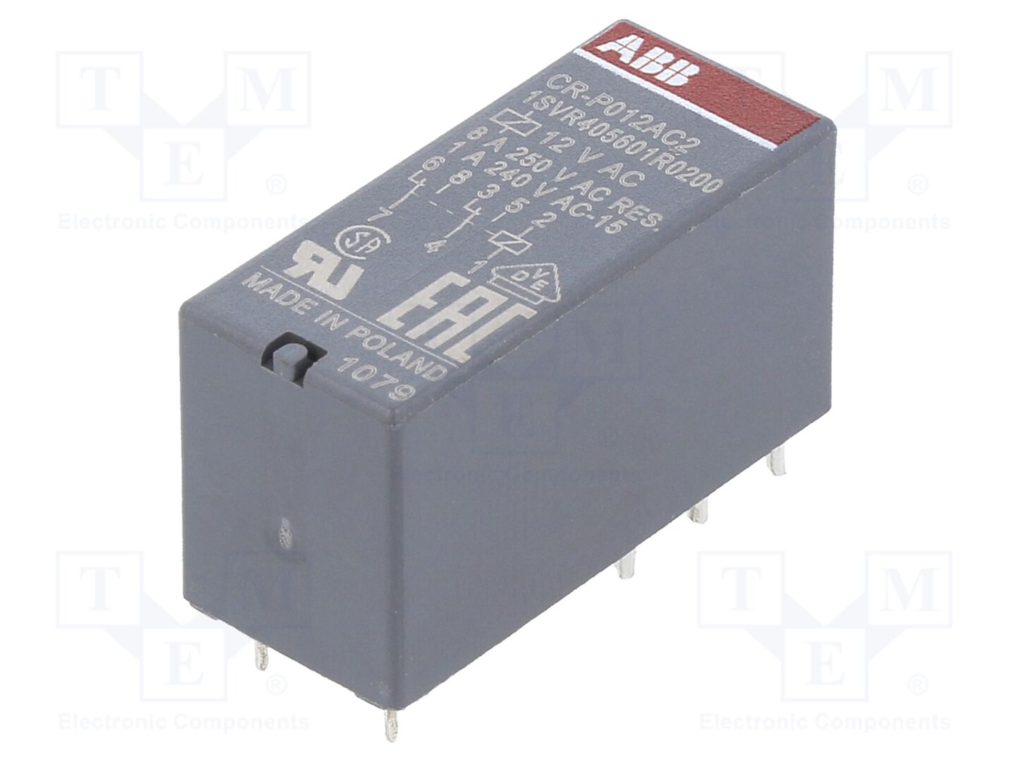 ABB CR-P012AC2 Sähkömagneettinen rele 12VAC