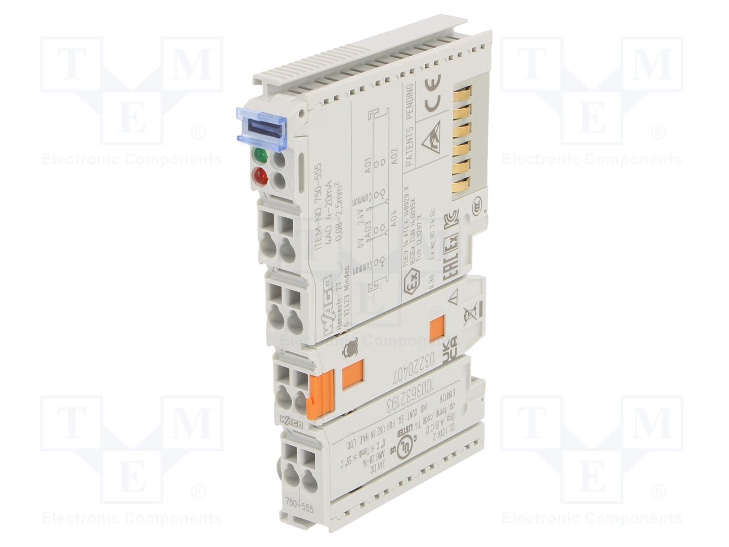 WAGO 750-555 I/O-moduuli analoginen lähtö 4