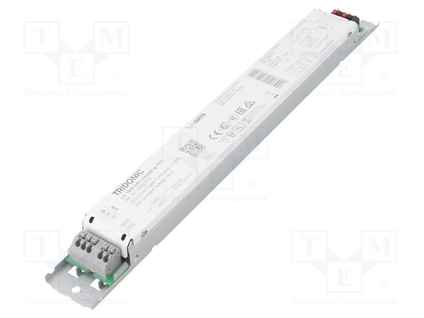 TRIDONIC LC 18W 24V ONE4ALL IP PRE LED-virtalähde 18W 24VDC