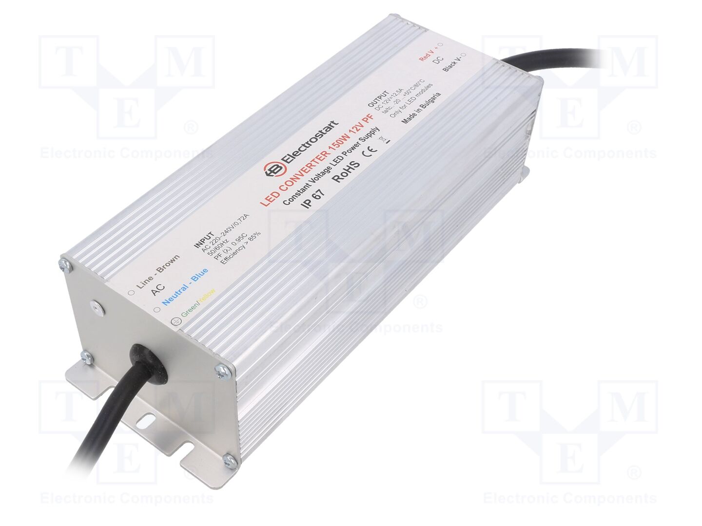 ELECTROSTART LED-150-12-PF Kytkentäsähkölaite 150W 12VDC 12,5A