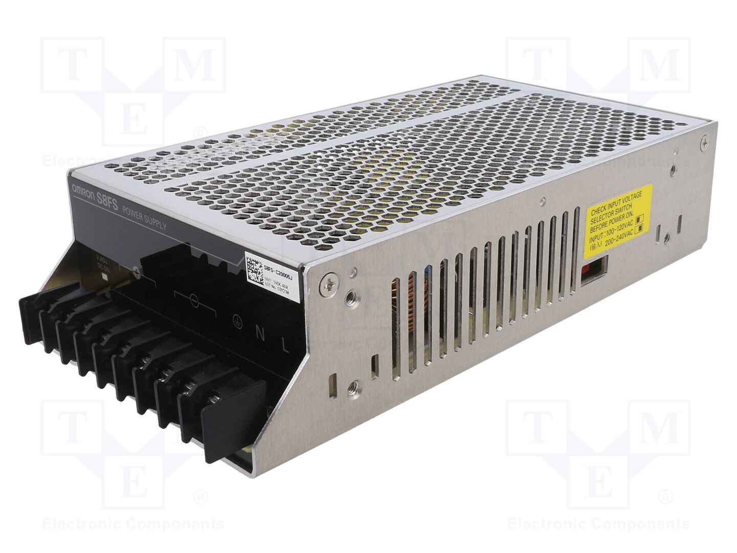 OMRON S8FS-C20005J Sisäänrakennettu kytkentäsähkölaite 200W 5VDC 40A