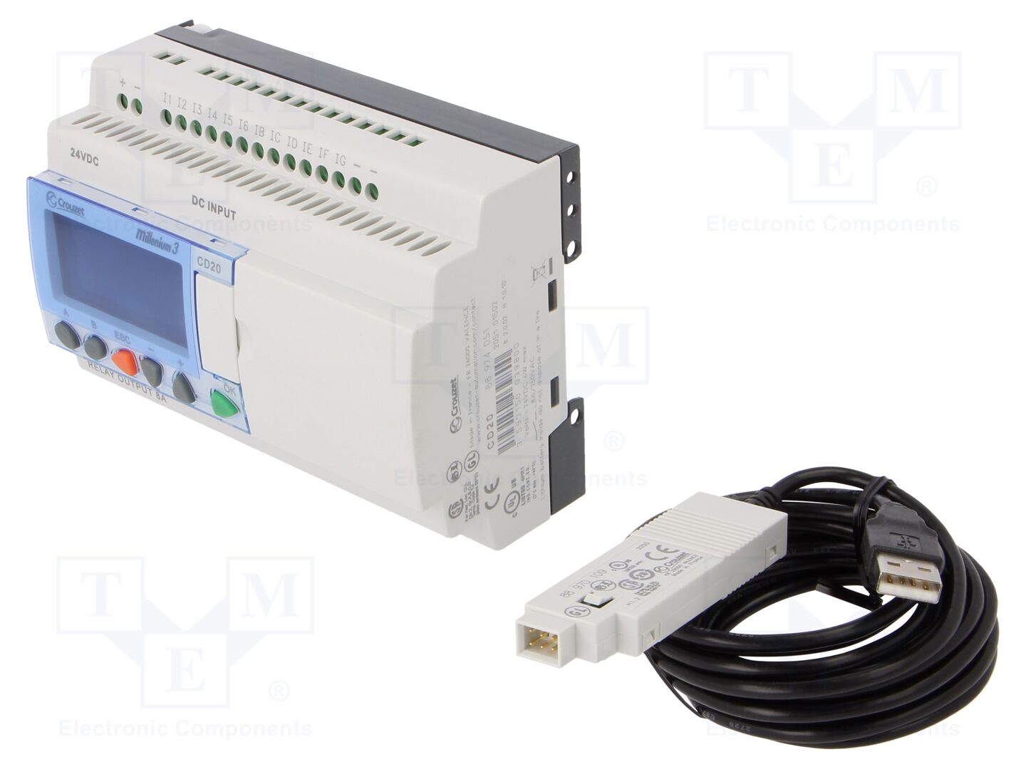 CROUZET 88974082 Ohjelmoitava rele 24VDC
