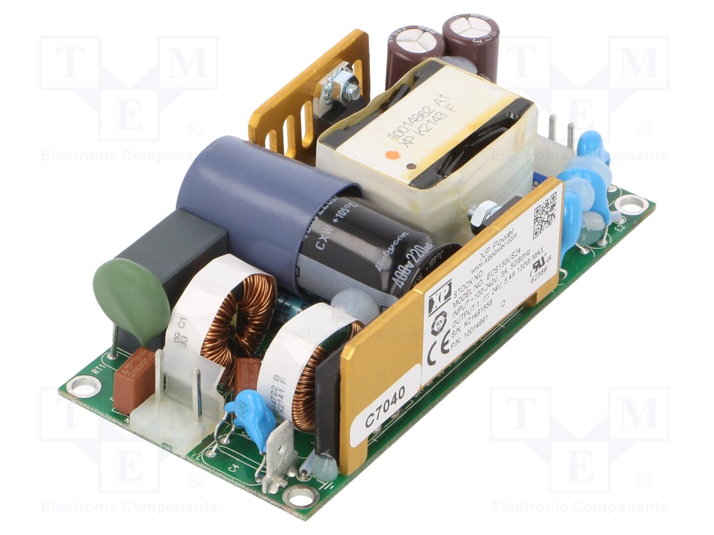 XP POWER ECS130US24 Avoin kytkinlähde 130W 24VDC 5.4A