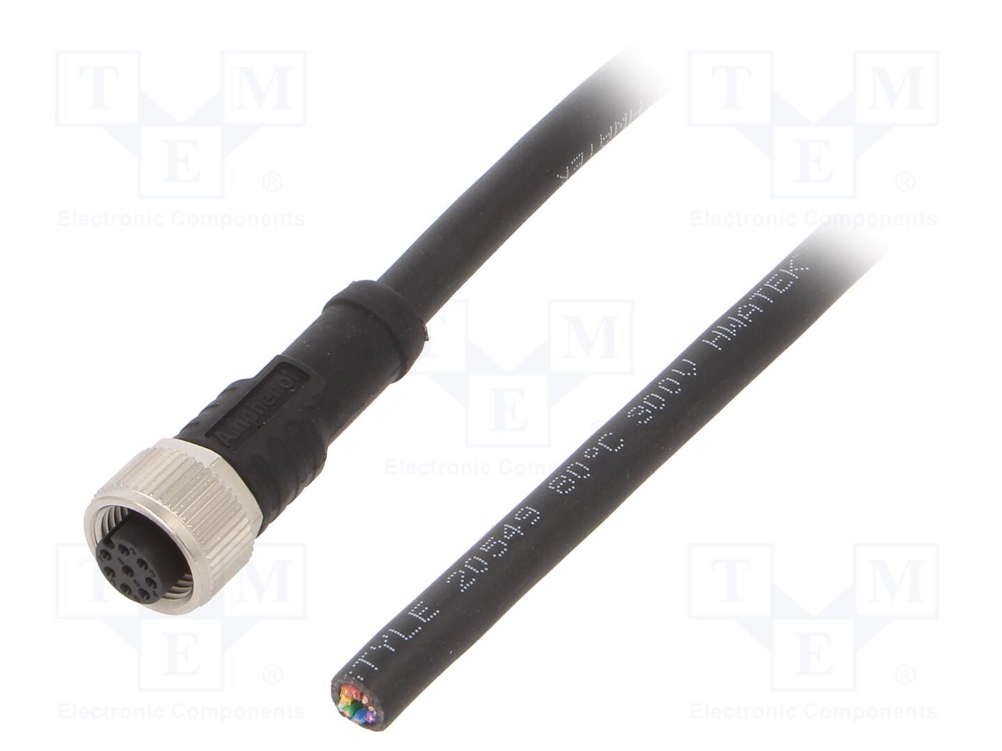 AMPHENOL LTW M12A-08BFFM-SL8N05 Anturikaapeli M12, 8-napainen