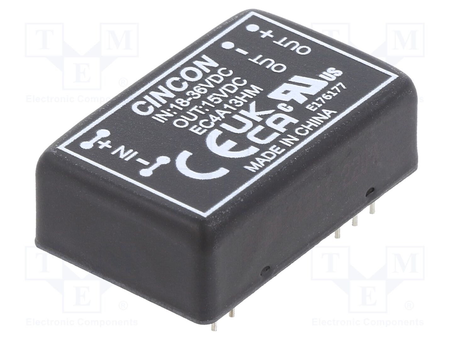 CINCON EC4A13HM DC/DC-muunnin 5/6W, 18÷36VDC/15VDC
