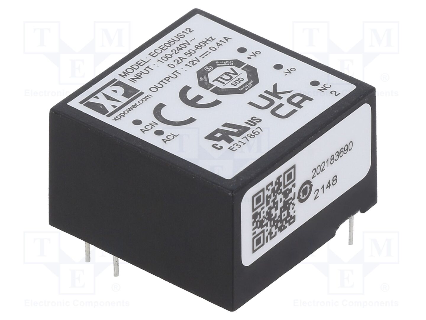 XP POWER ECE05US12 AC/DC-muunnin 5W