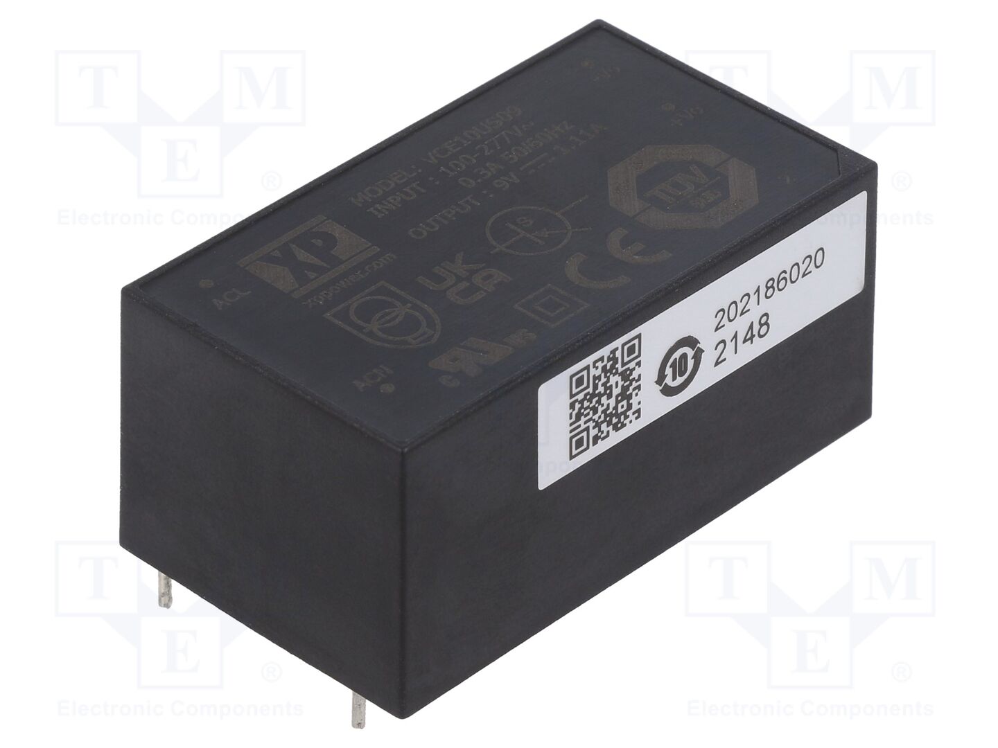 XP POWER VCE10US09 AC/DC-muunnin 10W