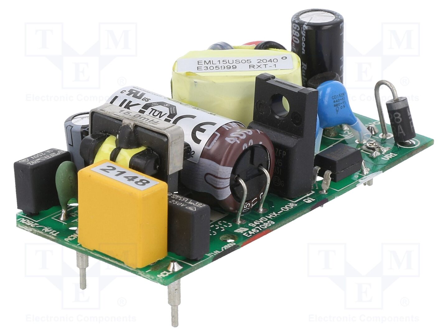 XP POWER EML15US05-P Kytkinlähde 15W 85-264VAC