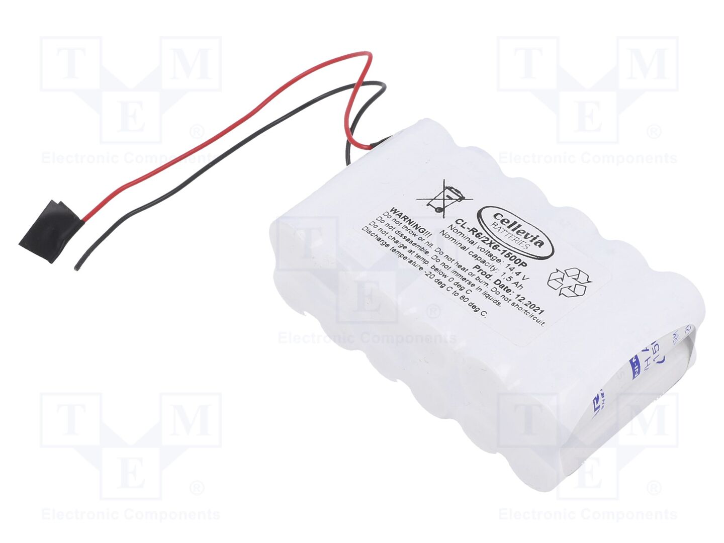 CELLEVIA BATTERIES CL-R6/2X6-1500P Ladattava akku 14.4V