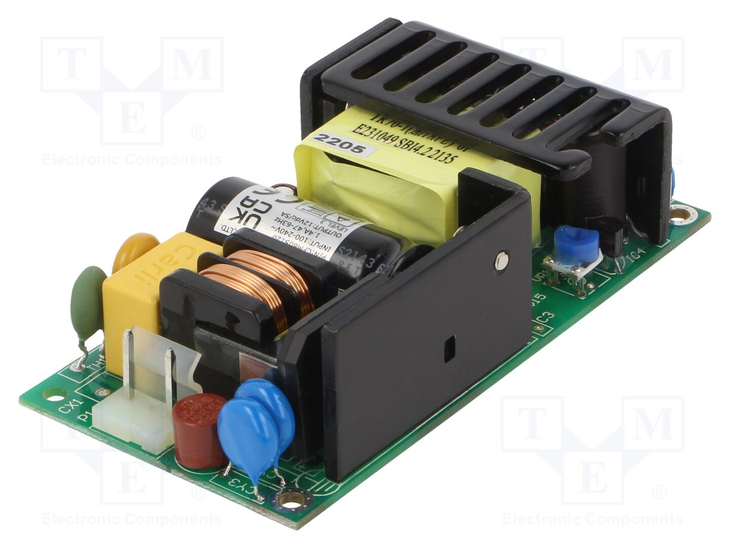 CINCON CFM60S120 Avoin kehikkovirtalähde 60W 120-370VDC