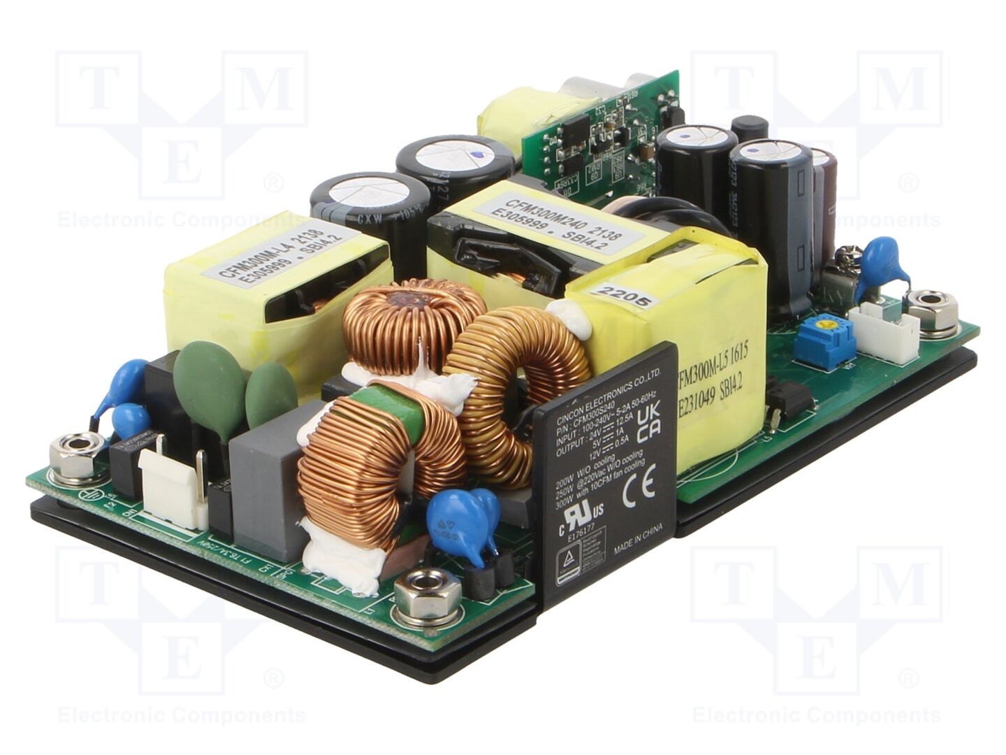 CINCON CFM300S240 Avoin kehikko -verkkolaite 300W 120-370VDC