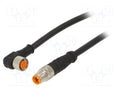 LUTRONIC 0810080504301-0.6M Anturikaapeli M8, 4 PIN 0.6m