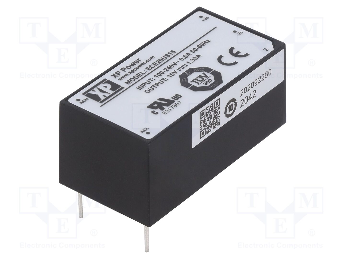 XP POWER ECE20US15 AC/DC-muunnin 20W