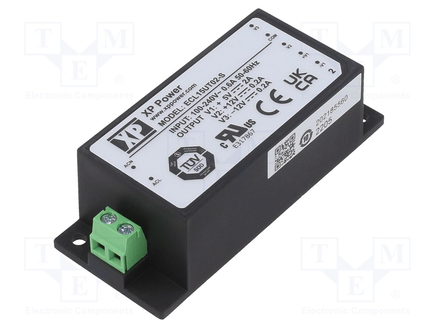XP POWER ECL15UT02-S Avoin kytkinlähde 15W 85-264VAC