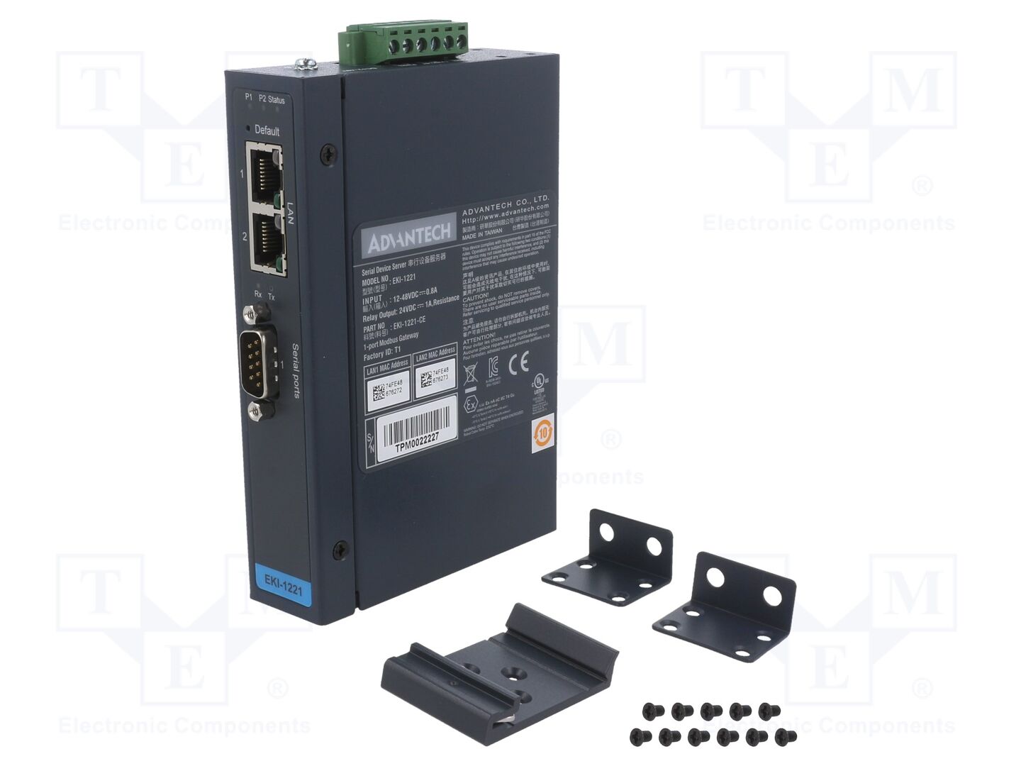ADVANTECH EKI-1221-CE Automaatiomoduuli 3 porttia