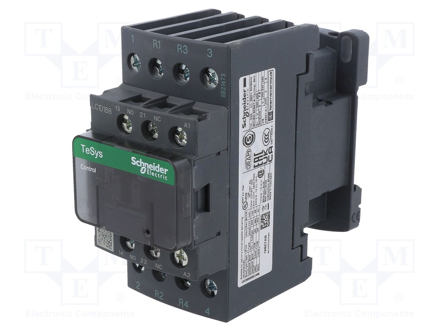 SCHNEIDER ELECTRIC LC1D188E7 Kontaktori 4-napainen