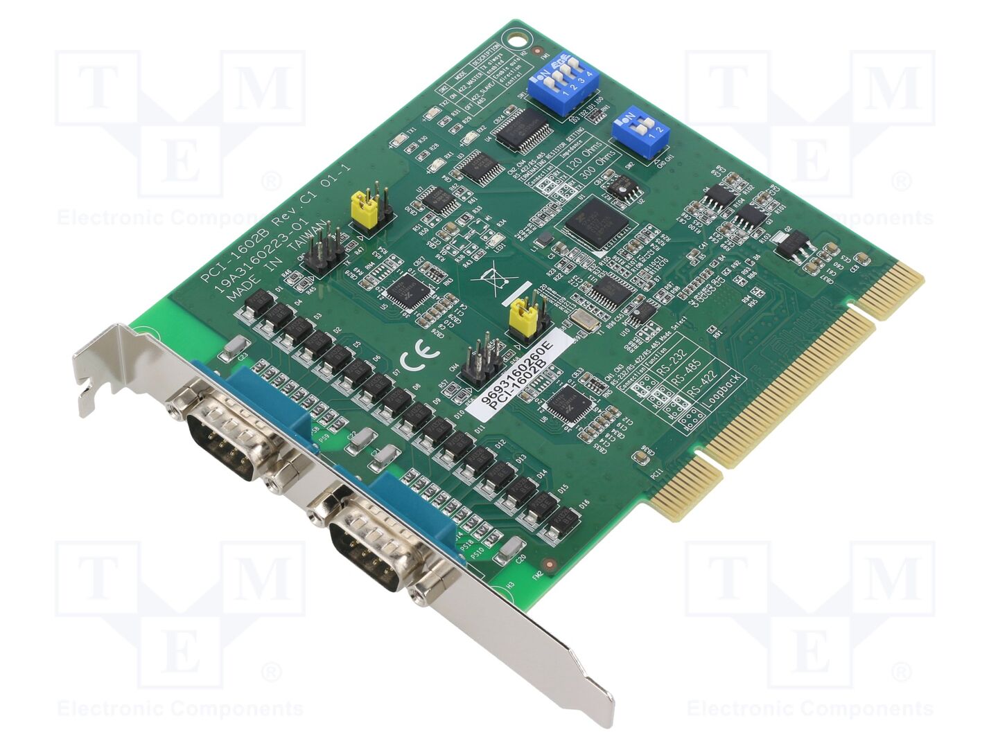 ADVANTECH PCI-1602B-CE Tietoliikennekortti D-Sub 9pin x2