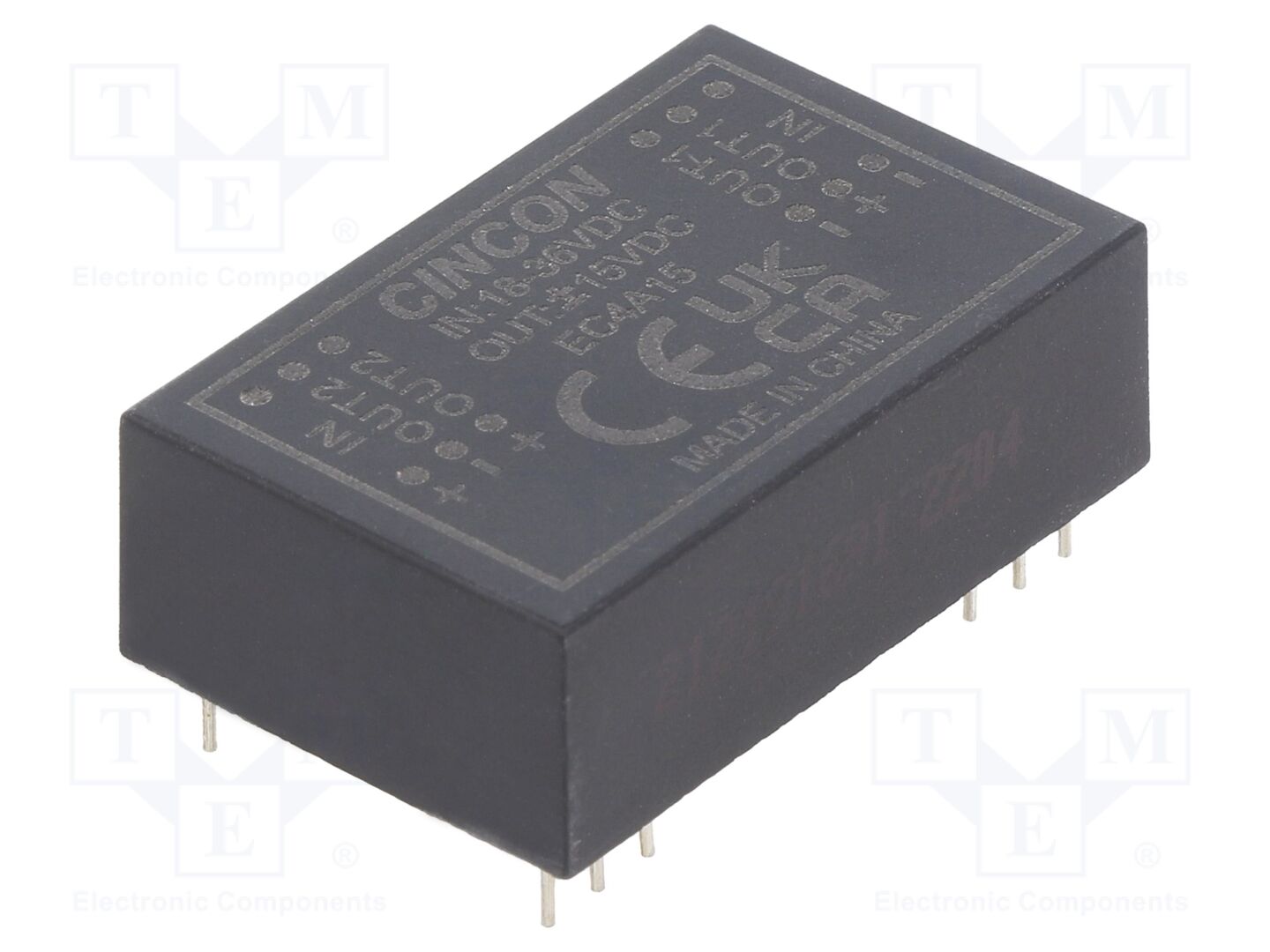 CINCON EC4A15 DC/DC-muunnin 5/6W, 18÷36VDC/15VDC