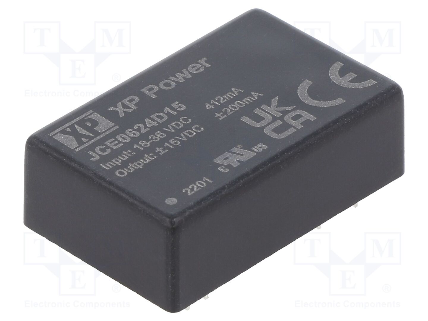 XP POWER JCE0624D15 DC/DC-muunnin 6W